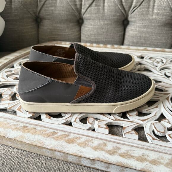 Olukai Women’s  Slip on Gray Sneakers Shoes 38 US 8 - Picture 2 of 11